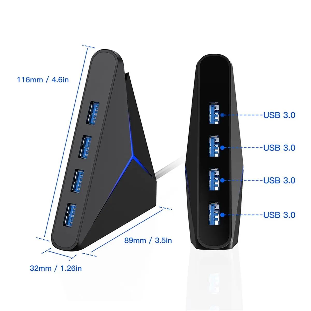 RECOMENDAR】USB 3.0 Hub 4 Ports USB A 5Gbps Splitter USB Expander Docking Station for Mouse Keyboard Laptop Desktop PC A