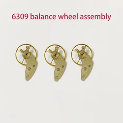 Watch Repair Parts Balance Wheel Assembly Suitable for Japanese Seiko 6309 Mechanical Movement Watch Movement Accessories