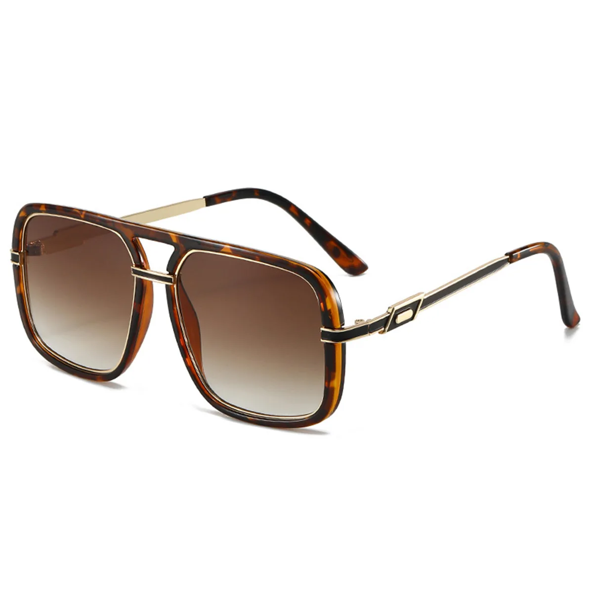 

Retro 70s Plastic Oversized Aviator Sunglasses Women Men Classic Large Squared Frame Sun Glasses Gradient Lens Trendy Eyewear