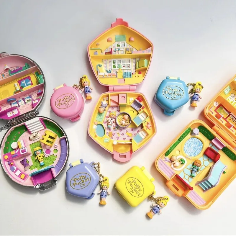 

Bandai Polly Pocket Treasure Box Charm Reprint Action Figure Model Gifts Decoratoion In Stock 4pcs
