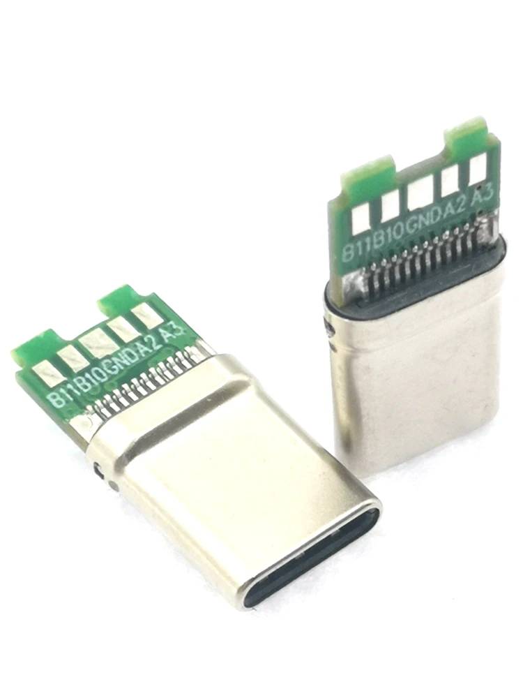 5〜10個のUSB 3.0タイプCコネクタ,急速充電,8ピン,オスプラグ,8ピン,PCBボードをサポート