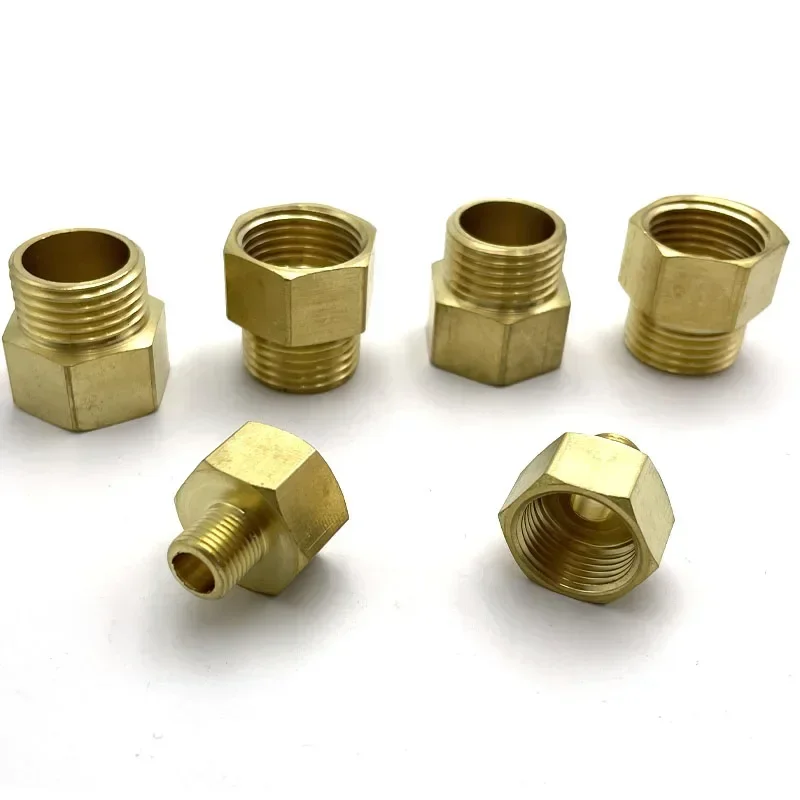 

1pcs Copper M/F 1/8",1/4",3/8",1/2" 3/4" BSP Male to Female Threaded Brass Coupler Adapter Brass Pipe Fitting