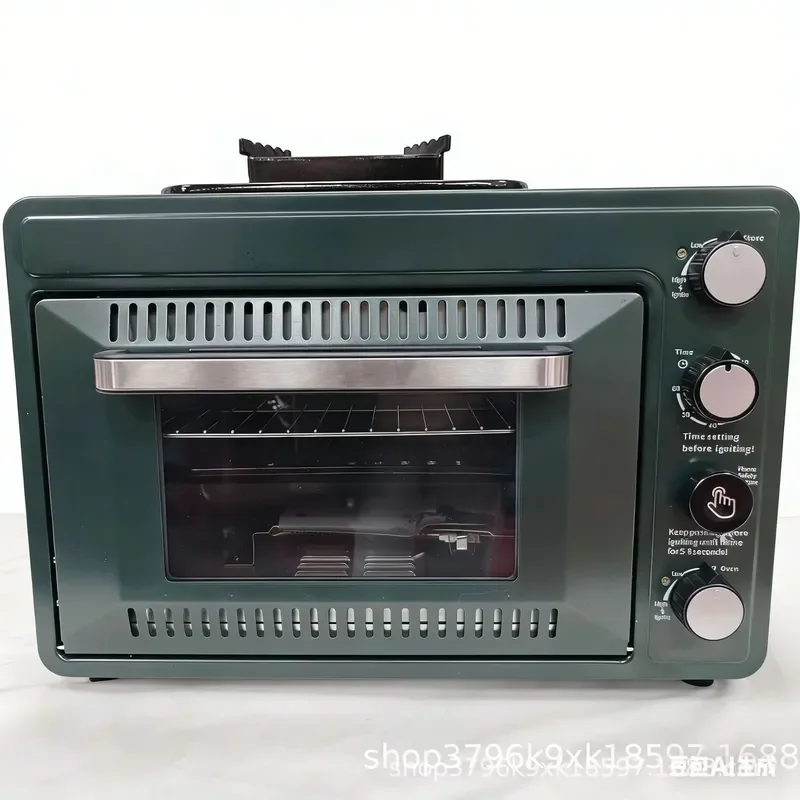 2026for 2026 Portable 12V Electric Toaster Oven Pizza Oven Combo 300W DC Air Fryer for Outdoor Camping RV Truck Car Electrical view 2