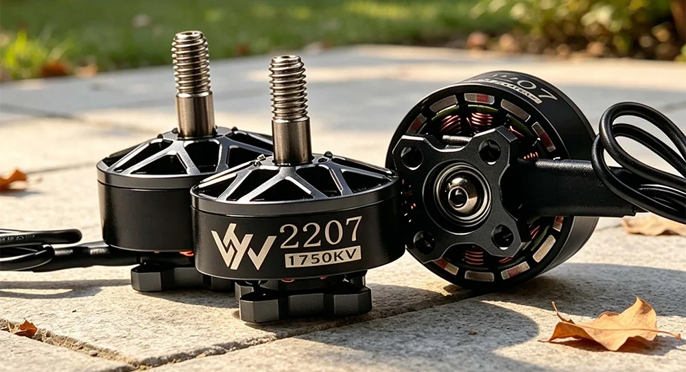 2207 FPV Bürstenloser Motor 1750KV 1950KV 2150KV 6S Lipo 1,81kg Max. Schub 34,5-35,5g 5 Zoll 51466 Propeller Racing Freestyle Drohnenteile – Detail 8