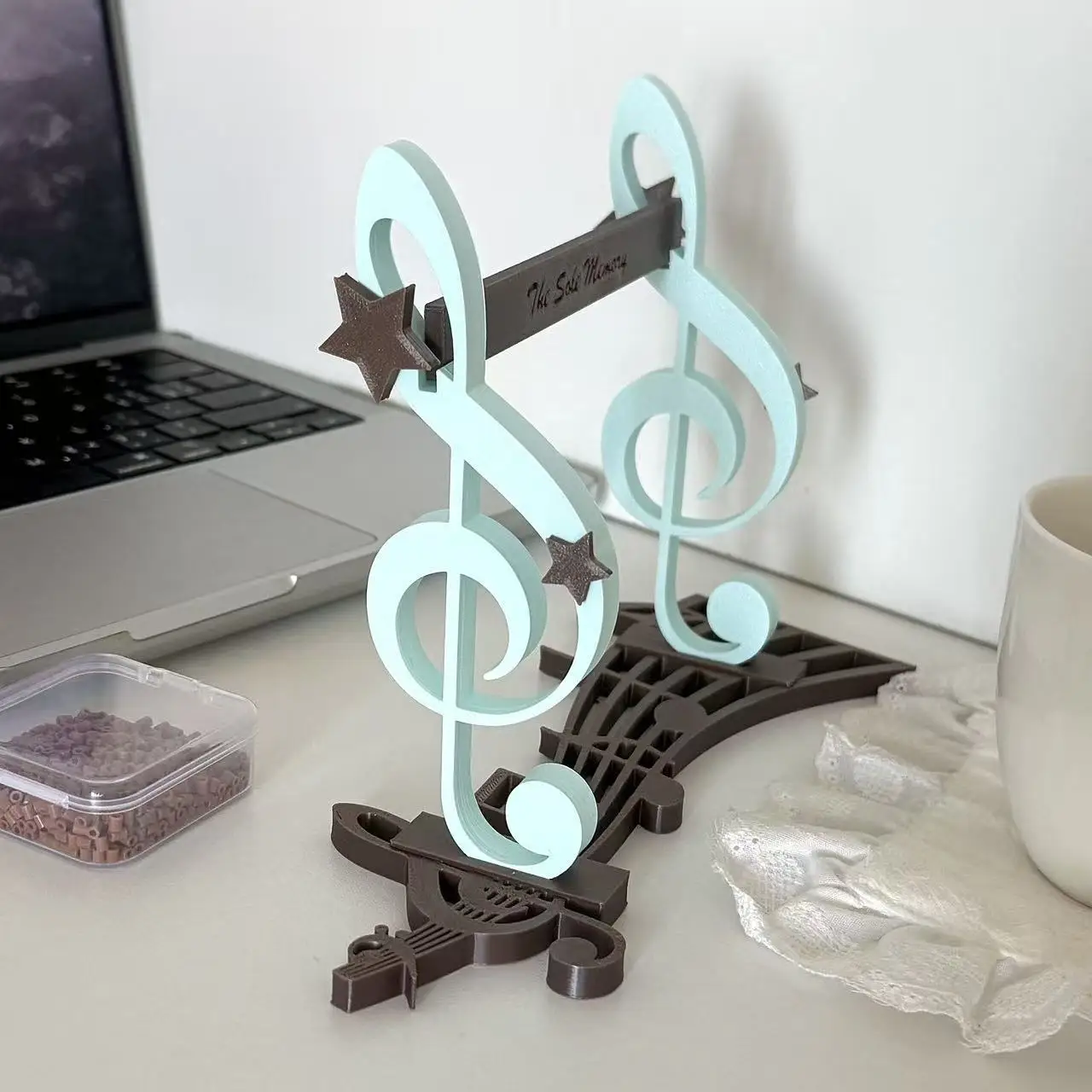 2026 Music Note Pen Holder 3D Printed Tool Storage Pen Holder Bestseller Music Theme Note Bestseller