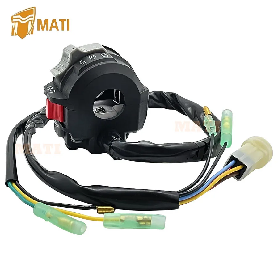 MATI Handlebar Switch Control Start Stop Kill Headlight Button for Yamaha Breeze 125 YFA-1 1989-1994 3FA-83973-01-00