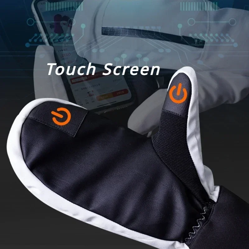 Winter Skiing Gloves Waterproof Snowboarding Touch Screen Thermal Thick Snow Gloves Men Women Snowmobile Warm Mittens