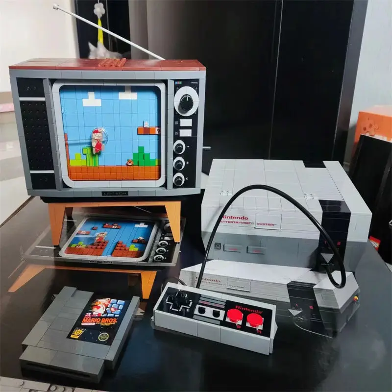 

In Stock Super NES Nintendo Entertainment System Compatible Moc71374 Model Building Block Brick Assembly TV Game Kids Toys Gifts