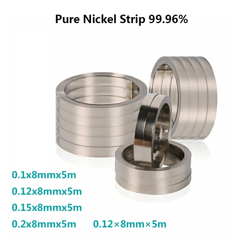 

5Meter 99.96% Pure Nickel Strip For Li-ion18650 Battery Spot Welding Machine Welder Equipment Nickel Belt For Battery Pack