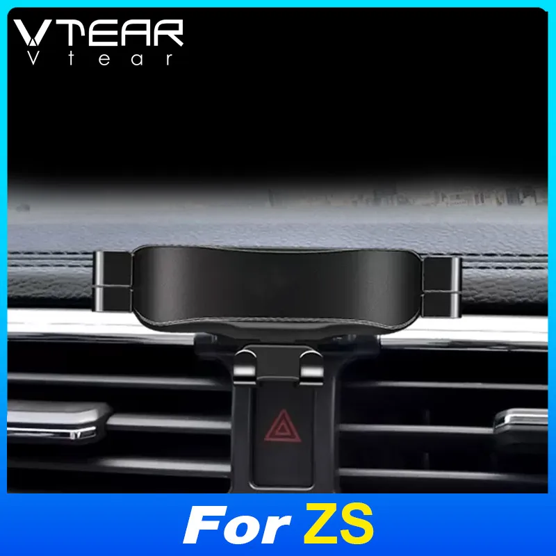 

Vtear Display Car Phone Holder Mount GPS Navigation Placement Multi-Function Base Hook Interior Accessories For MG ZS 2017-2022