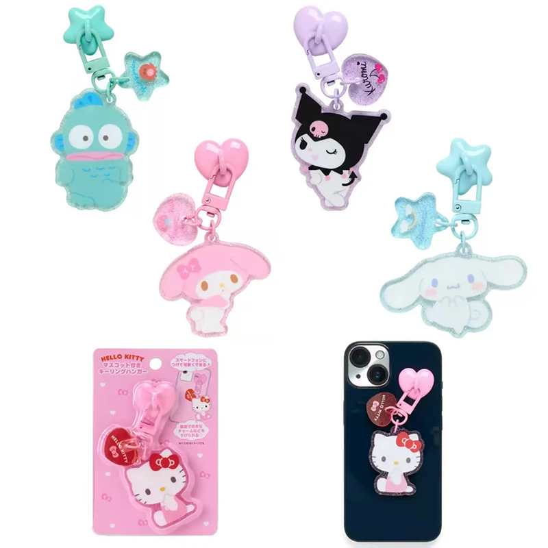 سانريو مرحبا كيتي المفاتيح كورومي ميلودي سينامورول حقيبة قلادة كيرينغ موضة بسيطة كل مطابقة حقيبة ملحقات للتزيين