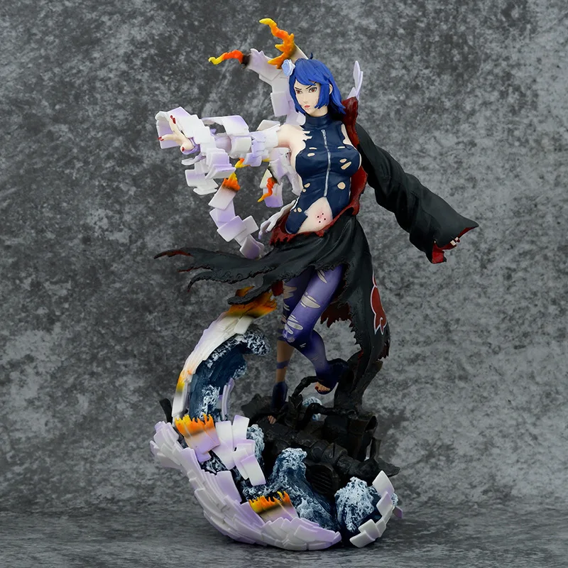 CW Battle Damaged Konan Naruto GK Akatsuki Organization Xiaonan Figure Battle Damaged Series Obito Ornament Model Statue