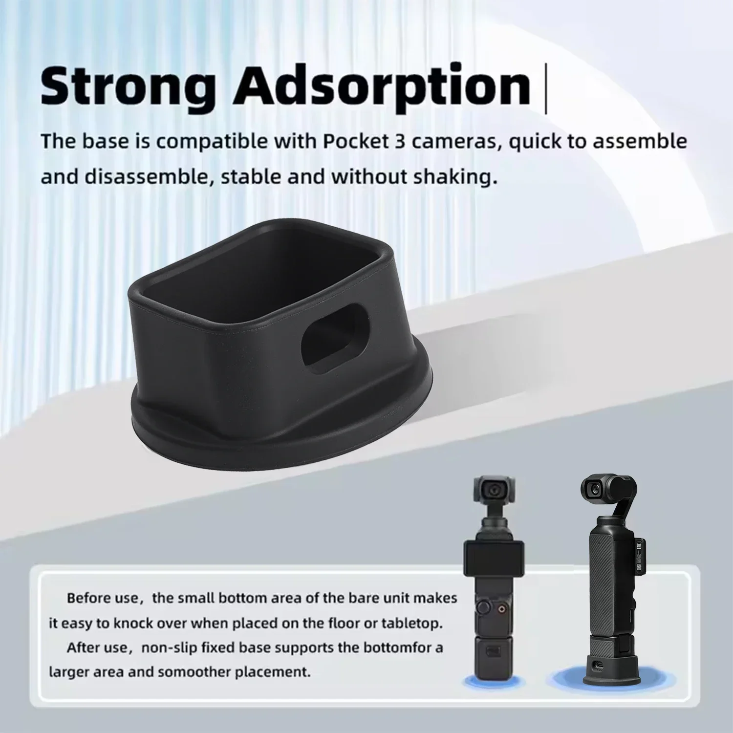 Für DJI OSMO Tasche 3 Silikon Basis Desktop Ständer Halter Gehärtetem Glas Screen Protector Unterstützung Lade Feste Dock Für Pocket 3