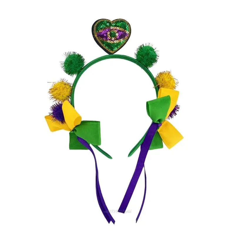 X5XA Tinsel Flapper Headbands Fat Tuesday Prom Dancer Headpiecefor Parties Carnivals