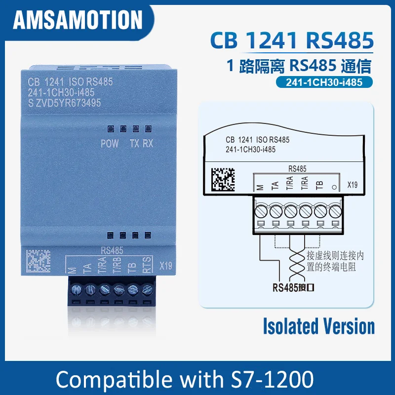 Signaalbord CB1241 Geschikt voor Siemens S7-1200 CPU 1214 RS485-communicatie 241-1CH30-1XB0 234-5HD30-0XB0 222-1BD30