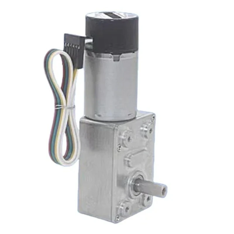 JGY-370 Turbo Worm Gear Motor, Encoder Tachometer Motor, DC6V 12V 24V High Torque Low Speed Self-locking Motor JGY-370GB