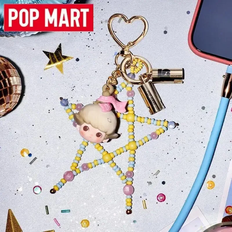 البوب مارت الاحتفال باللحظة POPMART 15th الذكرى سلسلة كابل بيانات قلادة صندوق أعمى تخمين حقيبة اللعب الأصلية صندوق غامض #2