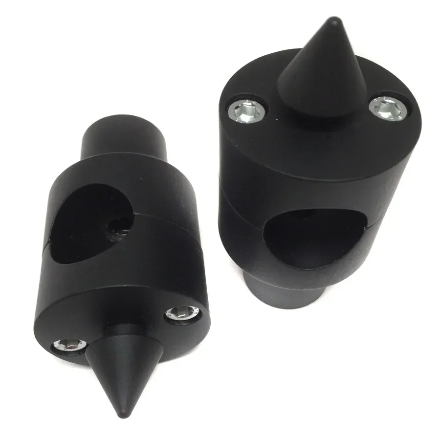 

Motorcycle Shorty Spike ROUND 25MM Handlebar Riser for Harley/Kawasaki/Suzuki/Yamaha/Honda BLACK