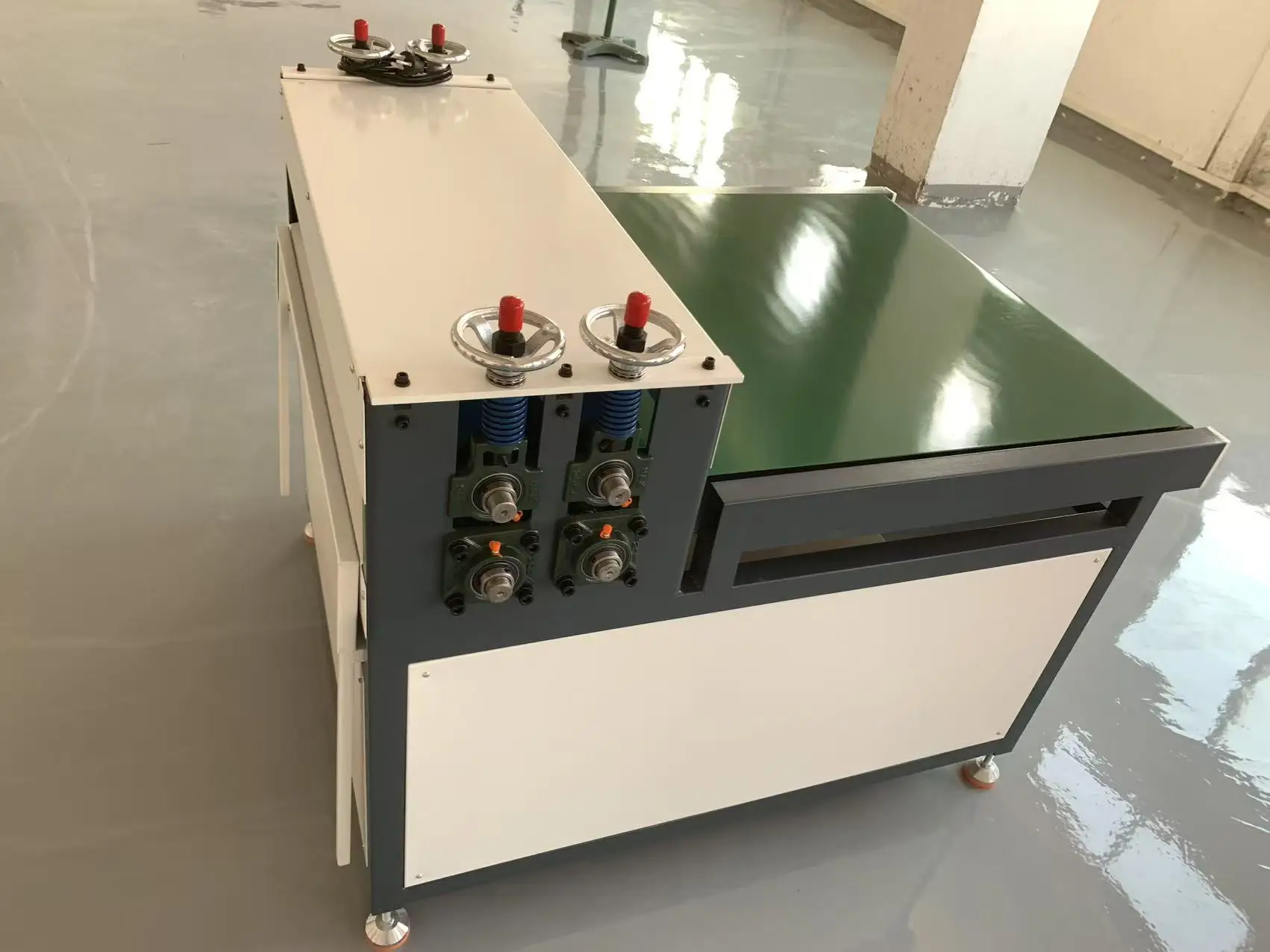 GN-800HP Lamination Roller Electric Tabletop Thin Paper Leather Shell Flattening Machine With Adjustable Flattening Thickness