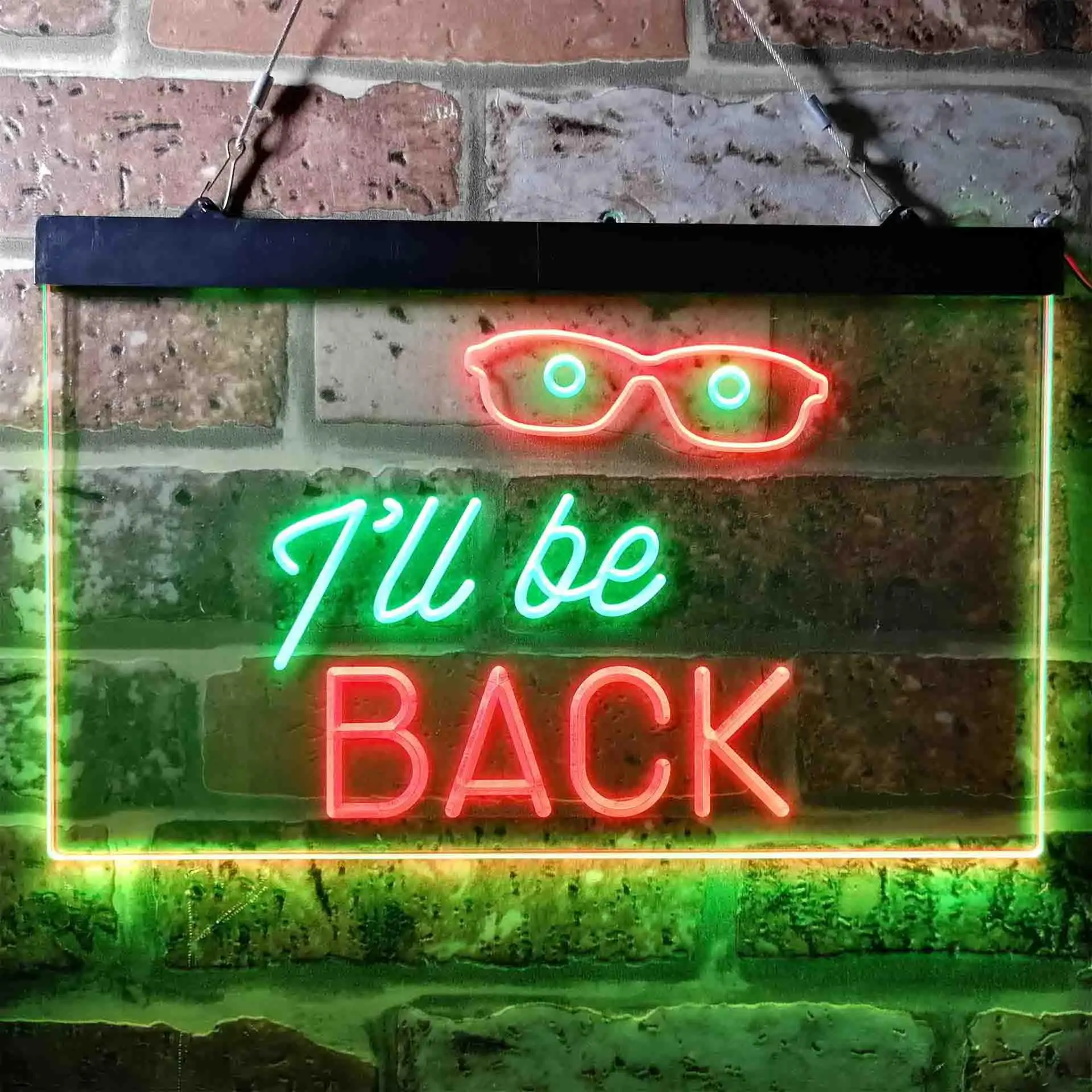 I'll be Back Quote Room Decoration Dual Color Led Neon Sign st6-i3743