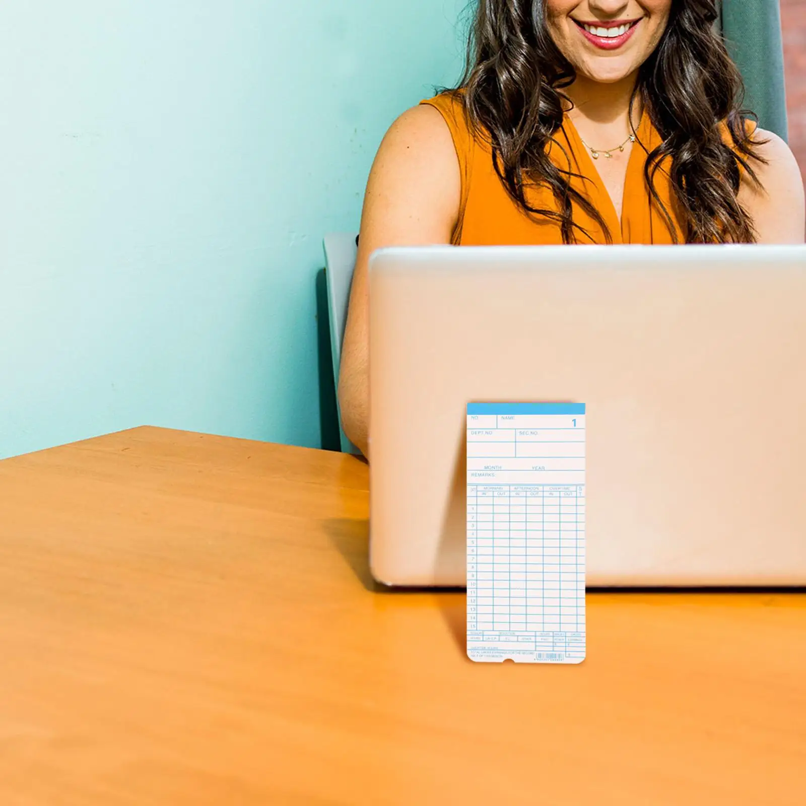 Double Sided Attendance Paper Weekly Timecards English Microcomputer Office Supplies Employee Tracking