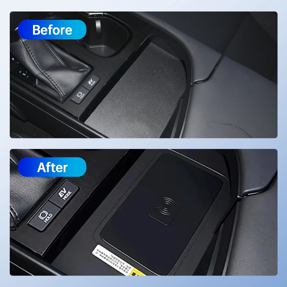 شاحن سيارة لاسلكي لكزس ES 2022 2023 2024 LHD ملحقات الشحن السريع محول شاحن سيارة