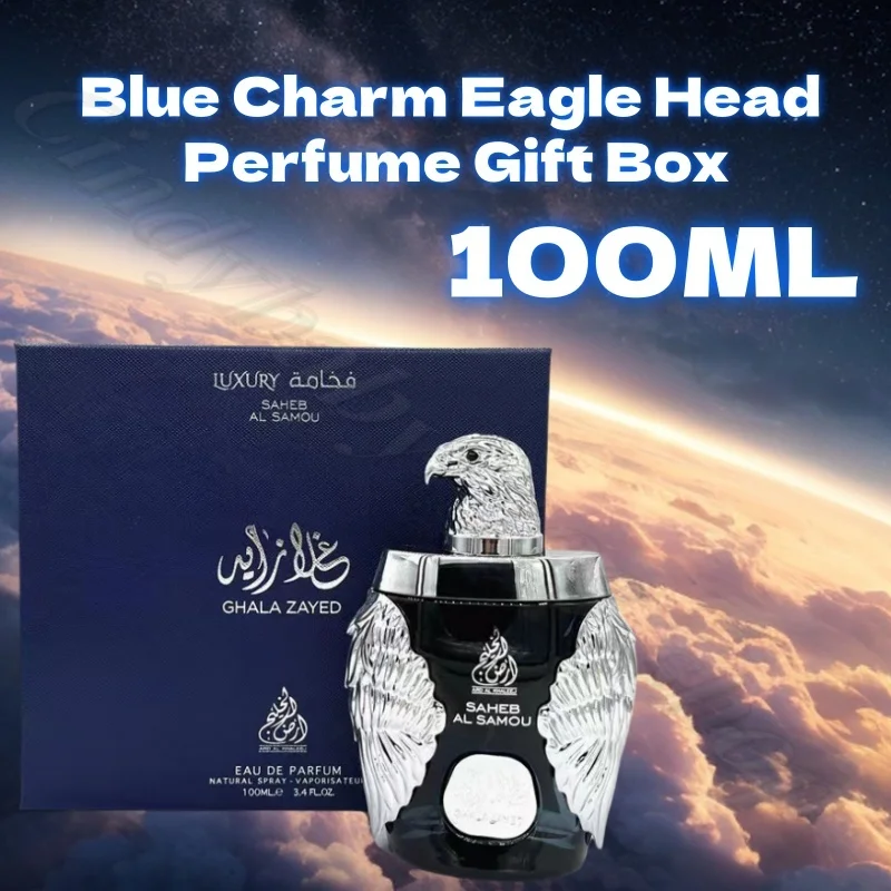 36/5000 GHALA ZAYED Luxo Unissex azul escuro Charme Cabeça de Águia Perfume Caixa de Presente Oriente Médio Dubai Príncipe Perfume 100ML