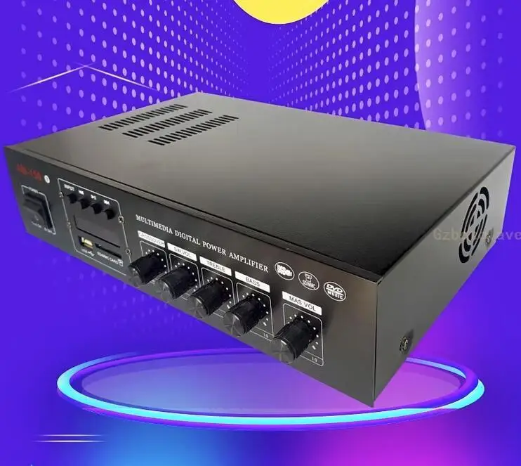Imported tube high-power combination 2.1 amplifier board  three channels subwoofer HiFi amplifier  with NE5532 preamplifier