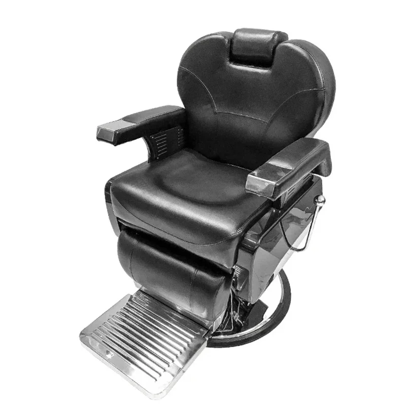

Black Men's Reclining Hydraulic Pump Salon Chair for Beauty Salon Team