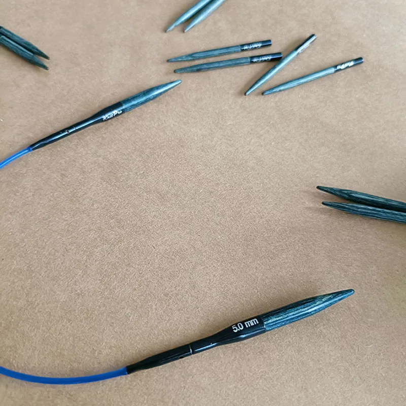 1 piece Knitpro Denim Short Interchangeable Needle Tips