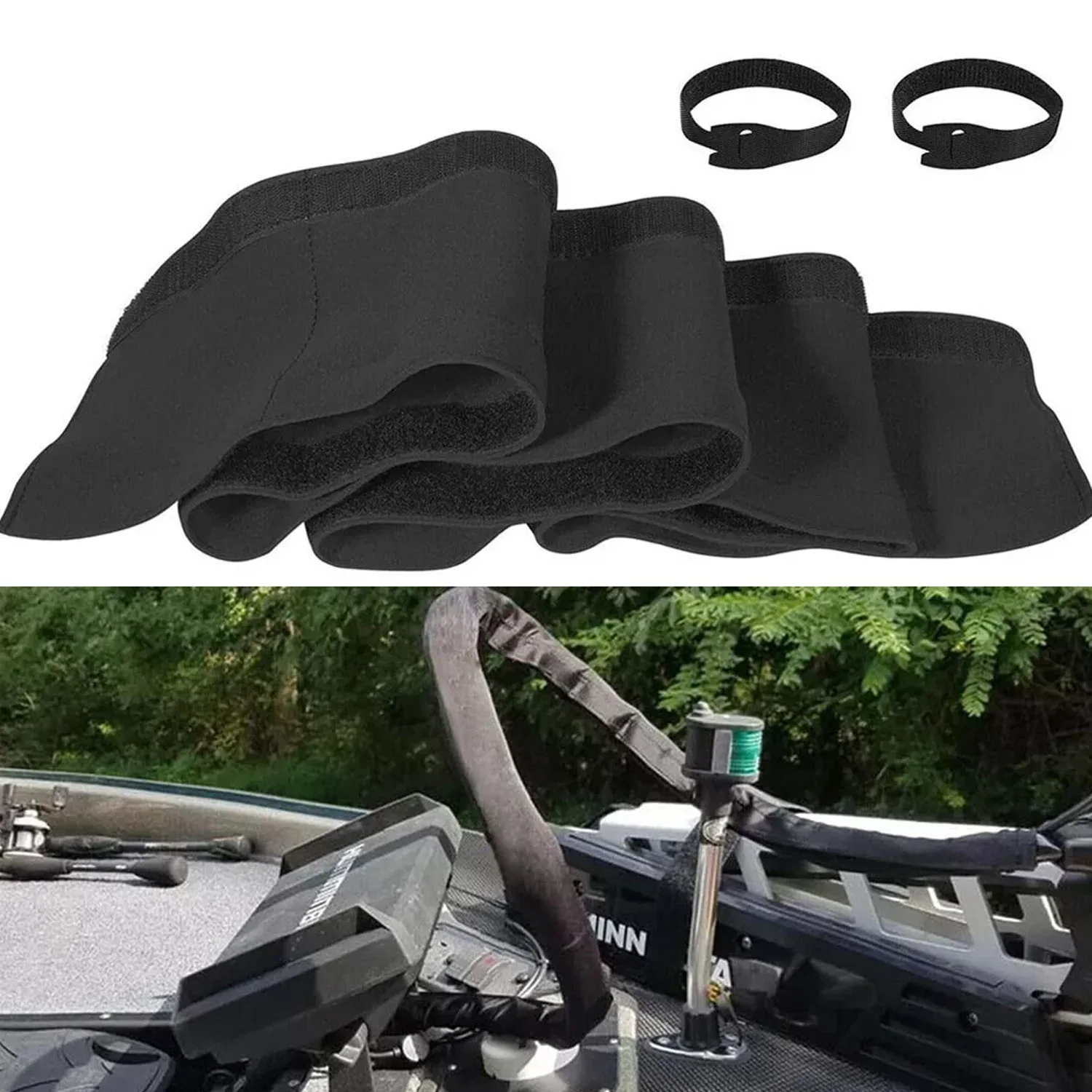 

60-дюймовый неопреновый кабельный рукав, для управления проводами двигателя для троллинга — грязный рукав-органайзер для удлинителей