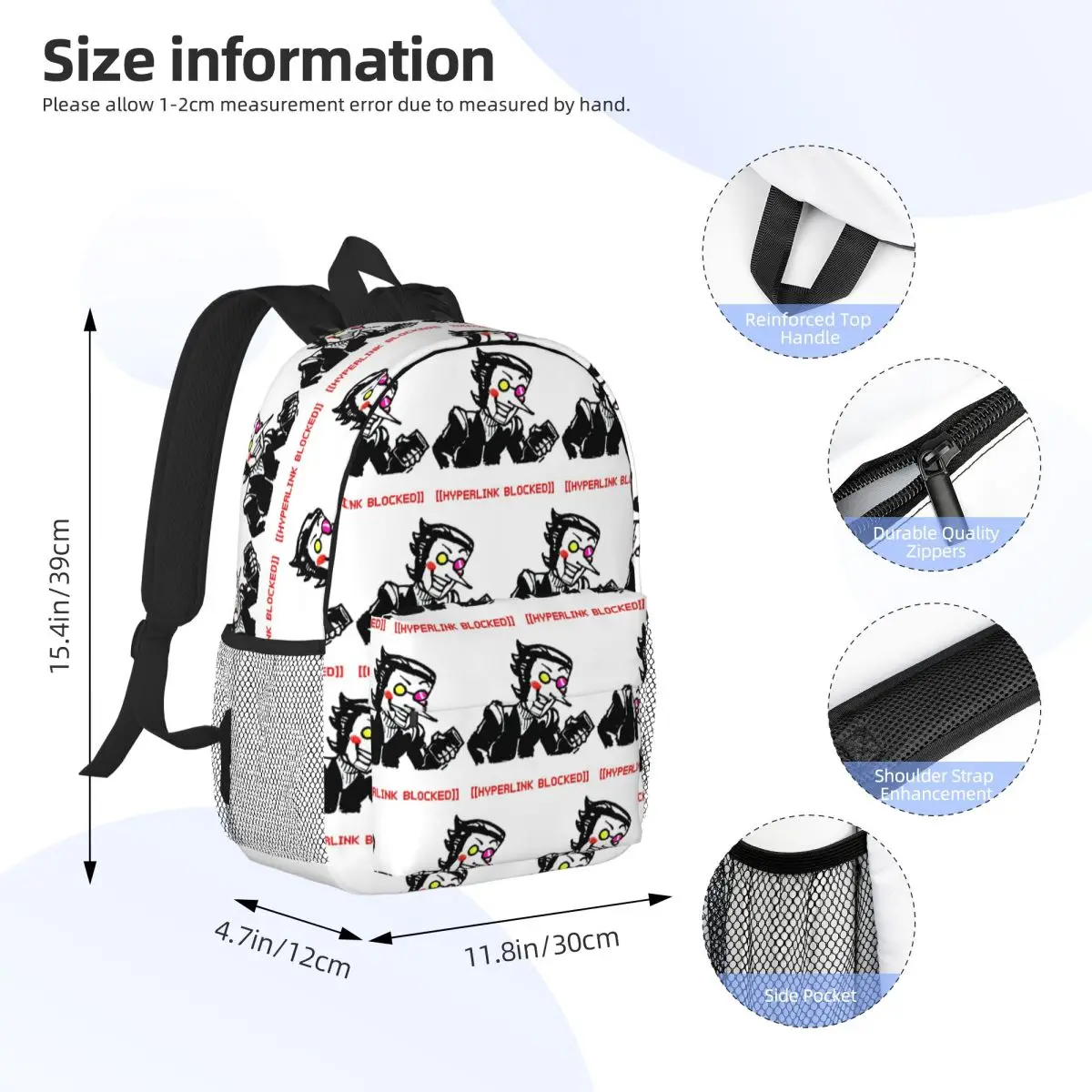 Deltarune Spamton It's Your Chance To Be A Big Shot Backpack Student Boy Girl BookBag Men Women School Bag Laptop Shoulder Bags