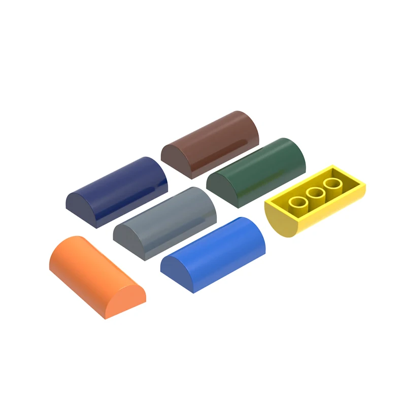 WANGE 47 unids/lote 6192 poste arqueado bloques de construcción de 8 agujeros accesorios de Color Moc compatibles con ladrillo DIY repuestos juguete para regalo