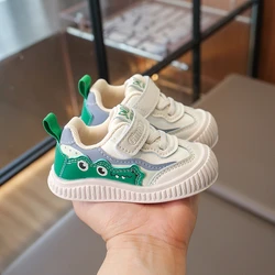 Children's Baby Walking Shoes 0-6 Years Old Pink Soft Lightweight Boys Girls Single Shoes Four Seasons Green Cute Kids Sneakers