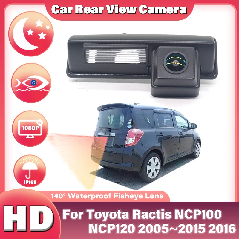 140 Degree 1080x720P HD CCD Waterproof Car Vehicle Rear View Reverse Camera For Toyota Ractis NCP100 NCP120 2005~2014 2015 2016