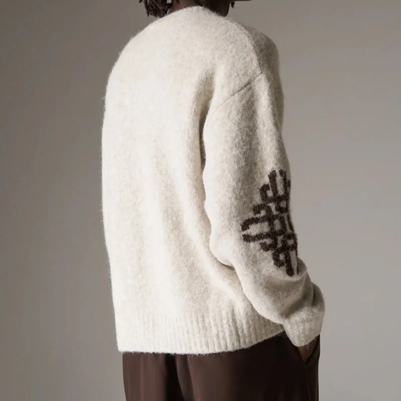 2025 Nuovo Y2K Harajuku Stile Gotico Marchio di Moda Design Lettera Stampata Maglioni Casual da Uomo e da Donna