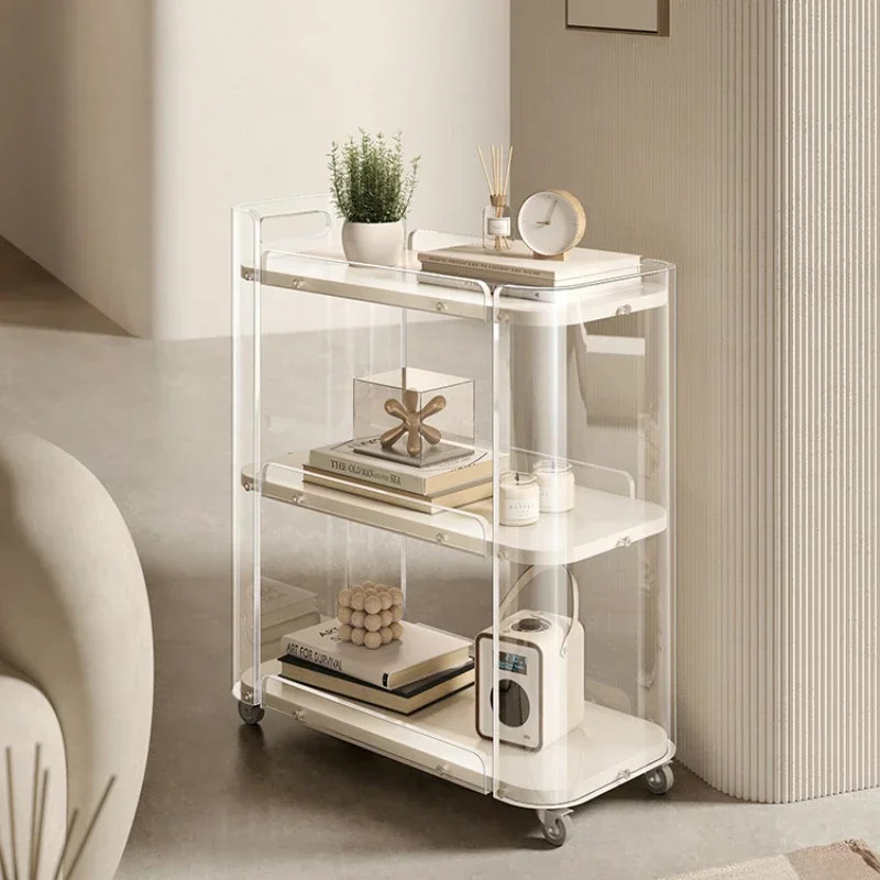 

rack acrylic floor to floor multi story kitchen living room