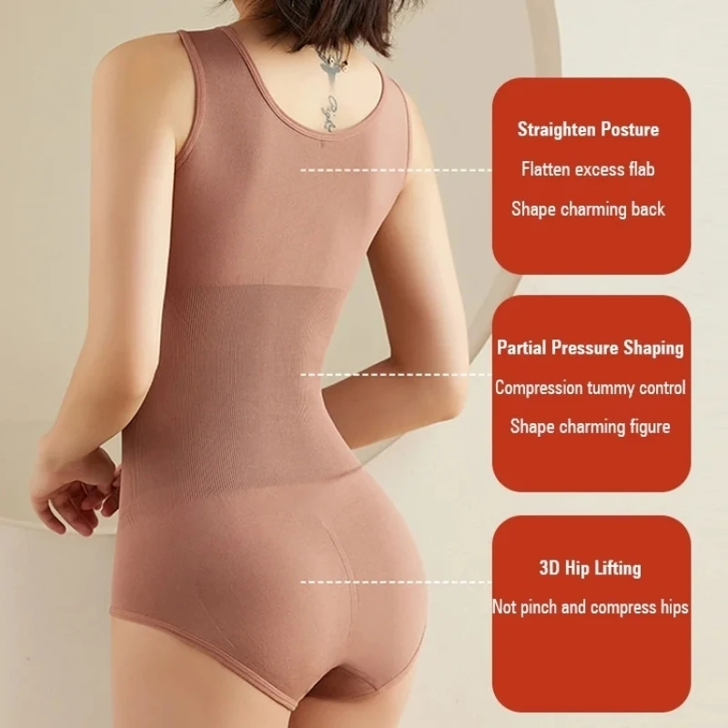 Veimia Women's Seamless Shapewear ชุดชั้นในชิ้นเดียวผ้าฝ้ายระบายอากาศ Shapewear