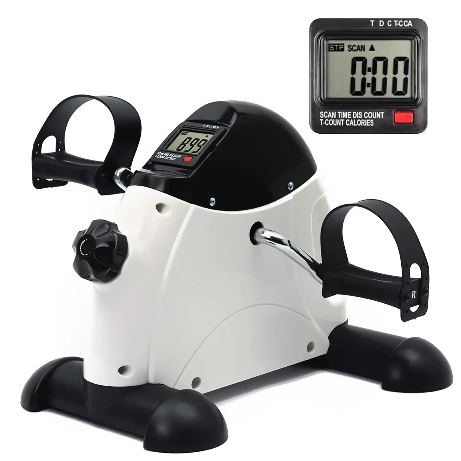 

Hot! Mini Exercise Bike with LCD Screen Under Desk Pedal Exerciser Indoor Arm & Leg Cycle Foot Cycle Pedal Stepper1