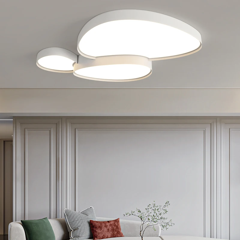 Oval sala de estar conduziu a lâmpada do teto moderna emenda redonda regulável quarto luzes estudo iluminação decoração casa lustre lâmpadas luminárias