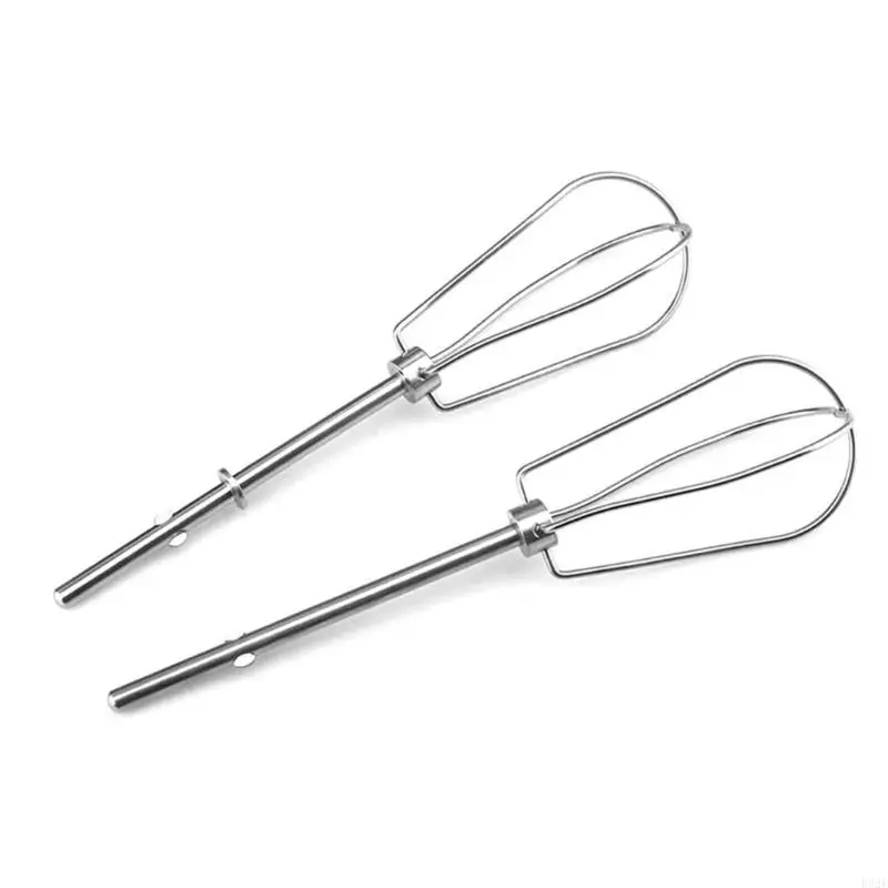 F92F Set of 2 Electric Mixer Heads Handheld Eggs Beater Heads Stainless Steel Eggs Mixer Accessories Eggs Beater Part
