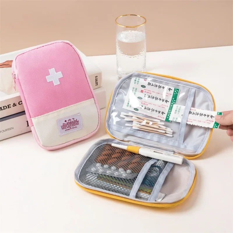 Mini Outdoor Airst Aid Kit Portable Travel Drug Kit Emergency Kit Small Drug Separator Storage Bag First Aid Kits