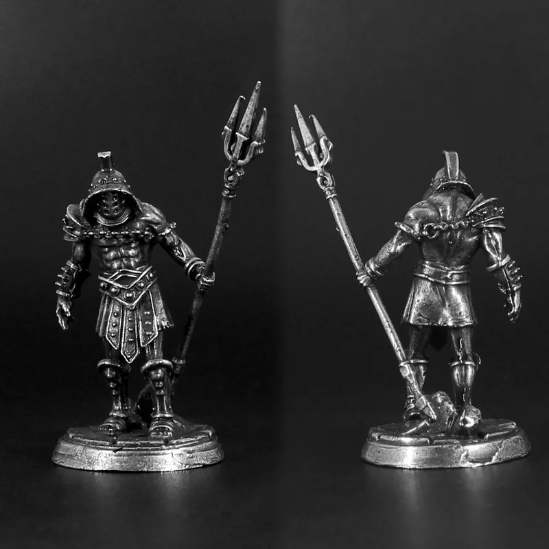 Fearless Knight Legion Soldier Metal Miniature Figurine War Game Chess Piece Desktop Ornament Collectible Gift For Boys Men