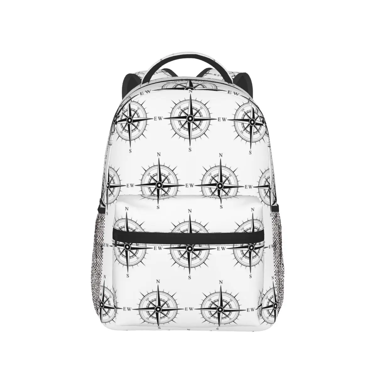 Compass Rose (Nord, Ost, Süd, West) Rucksack, heißer Verkauf, Tagesrucksack, großes Fassungsvermögen, für Jungen und Mädchen, Büchertasche, Schultasche, Umhängetaschen