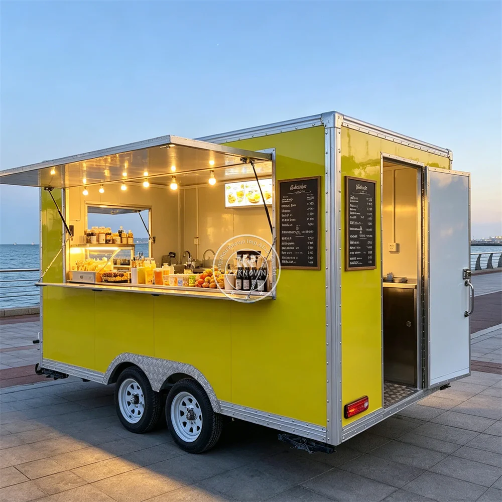 

Street Concession Food Trailer Ice Cream Truck Catering Trailer Mobile Hot Dog Food Truck With Complete Kitchen