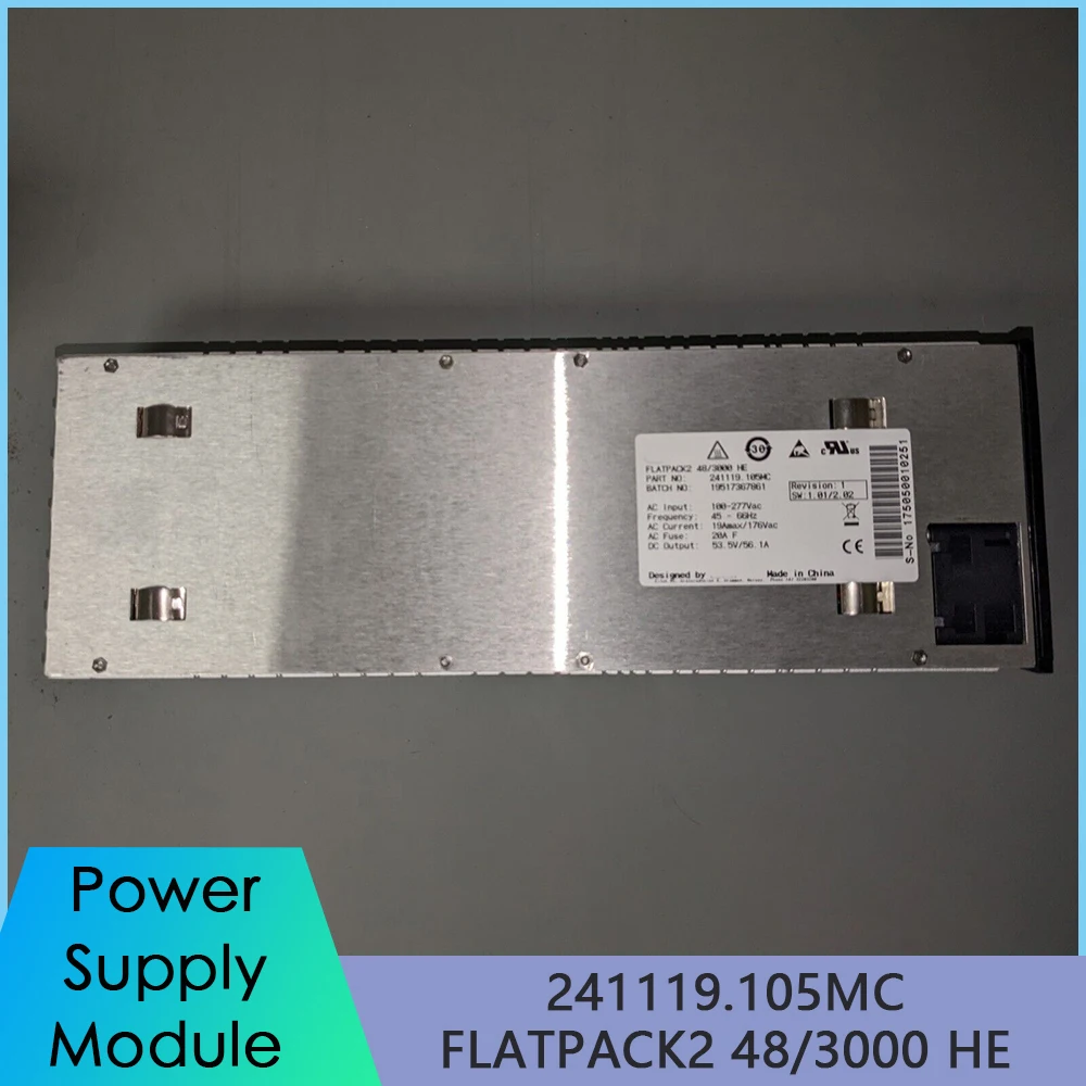 241119.105MC FLATPACK2 48/3000 HE 3000W DC Output 53.5V/56.1A  For Eltek Communication Power Supply Module Fast Ship