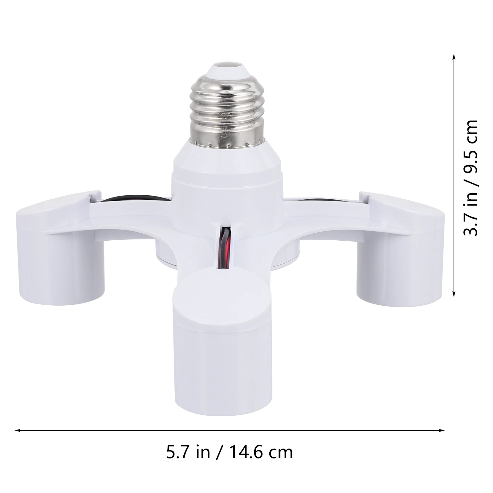 E27 LED Light Socket Adapter Splitter Three head Holder Plastic Lock Replacement Converter Durable Safe Lighting Accessories