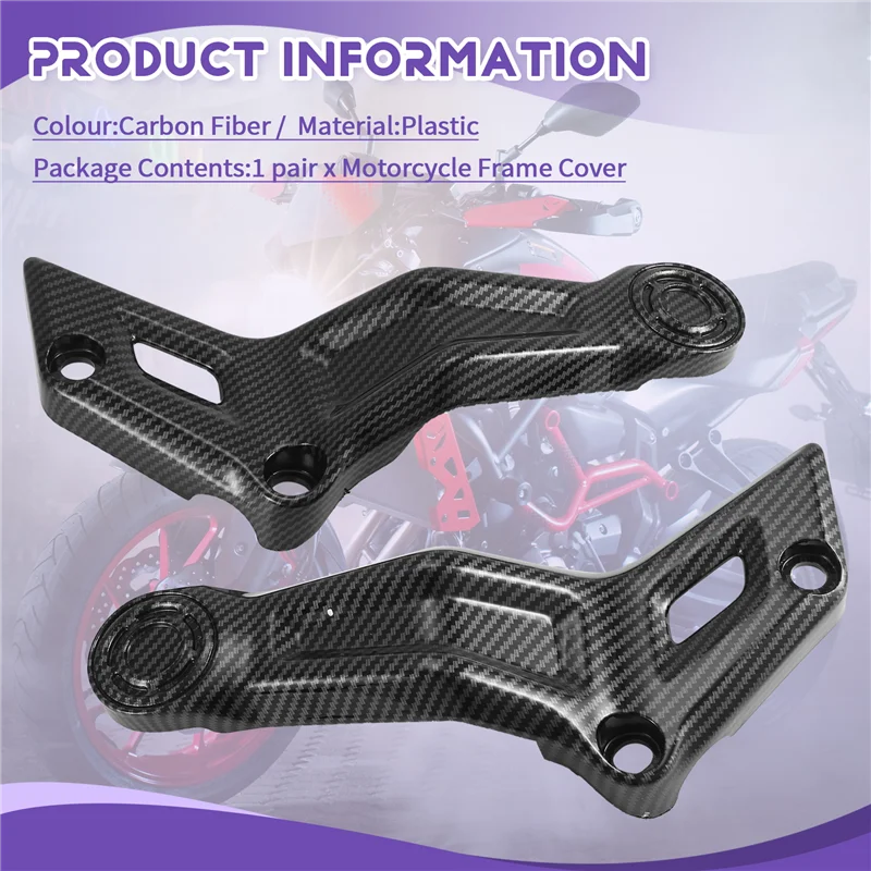 

Well Motorcycle Accessories Frame Cover Protection Panels Engine Trim Fairing Cowling For MT07 FZ07 MT-07 2021-2023
