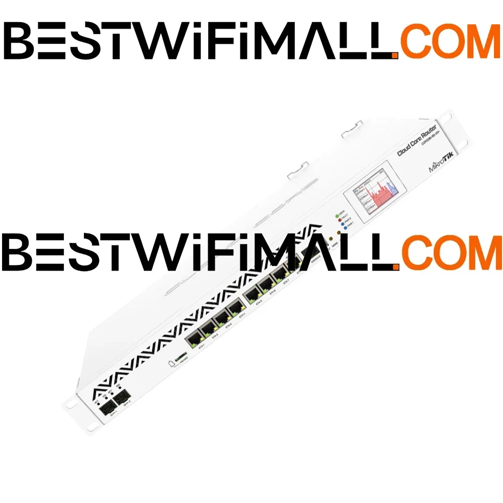 

Маршрутизатор Mikrotik CCR1036-8G-2S+EM, 8 портов Gigabit Ethernet, 2 порта SFP+, ЖК-дисплей, 36 ядер процессора 1.2 ГГц, 8 ГБ ОЗУ, двойной блок питания, форм-фактор 1U для установки в стойку