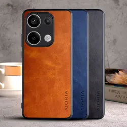 Case for Poco M6 Pro 4G coque Luxury Vintage leather Skin Phone cover funda for xiaomi poco m6 pro case capa